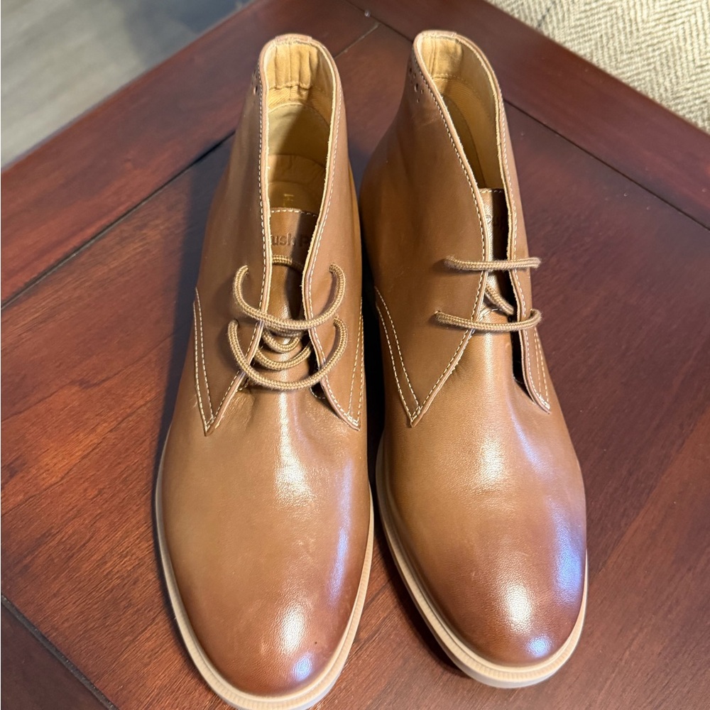 Women's Brown Leather Chukka Boots Sz 8.5 NWOT